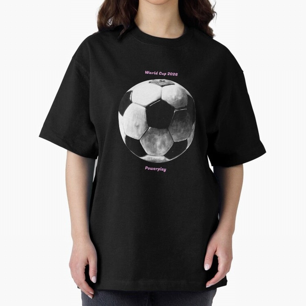 Powerplay World Cup 2026 Classic T-Shirt Bring Stadium Energy to FIFA World Cup 2026 USA Canada Mexico for Fans of Neymar, Haaland and Cristiano Ronaldo and Portugal, Bringing Sports Nostalgia, International Competition, Famous Players and