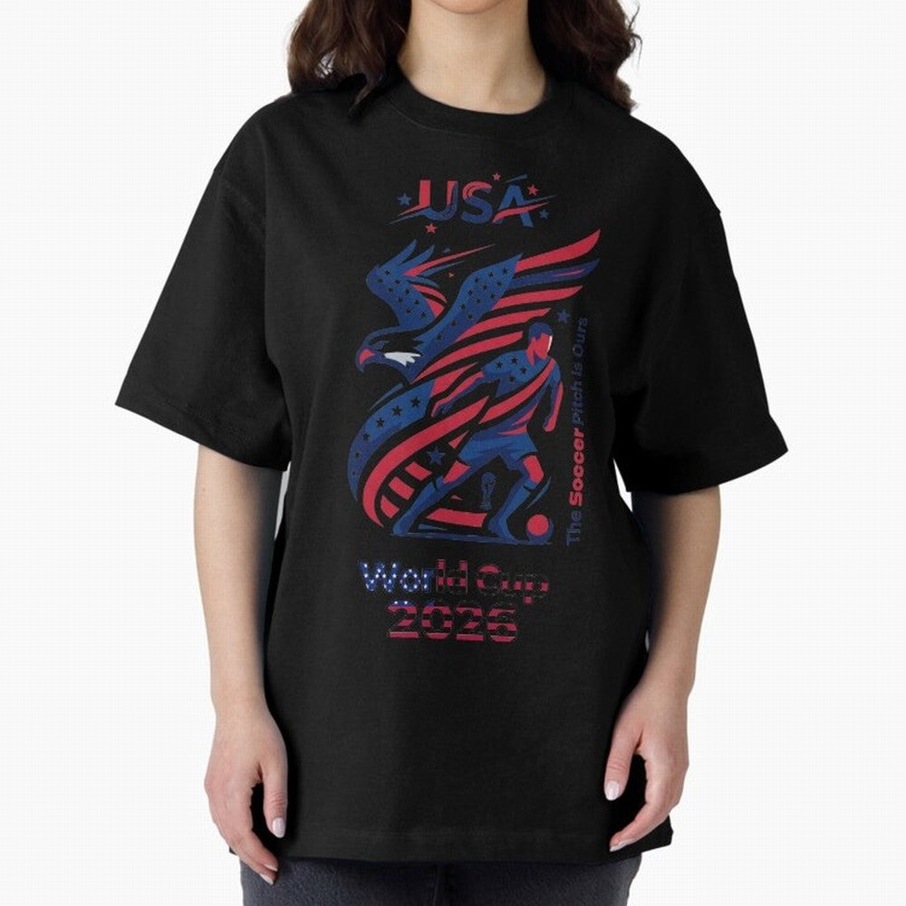 USA Soccer Shirt 2026 - Heritage Eagle World Cup Fan Tee - Premium Gildan Softstyle Unisex Football T-Shirt - United States Supporter Gear Classic T-Shirt Stand with the FIFA World Cup 2026 USA Canada Mexico Journey through Messi Highlights,