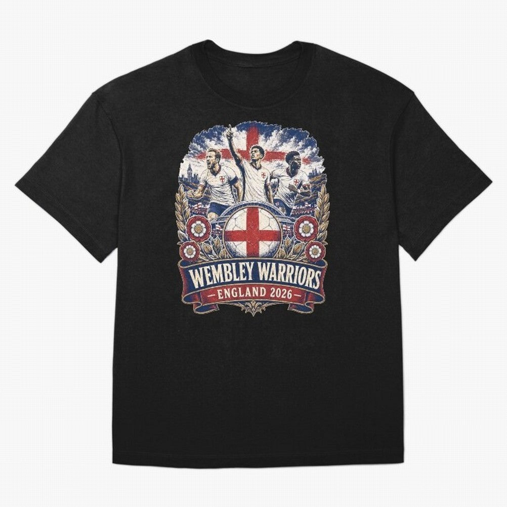 Wembley Warriors Classic T-Shirt Celebrate Classic Football Spirit in Global Football Passion for FIFA World Cup 2026 USA Canada Mexico, Connected to Cristiano Ronaldo, Haaland and CR7, Spain and Netherlands, Soccer Culture, Superstar Moments,