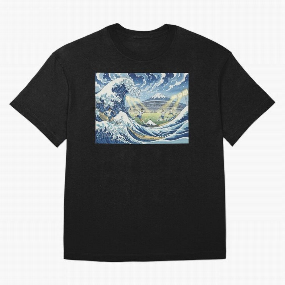 Soccer Players in Hokusai Waves Japan Classic T-Shirt Turn Every Weekend Toward the FIFA World Cup 2026 USA Canada Mexico Journey through Cristiano Ronaldo, Haaland and CR7 Highlights, Netherlands Pride, Tournament Hype, Historic Matchups, Family