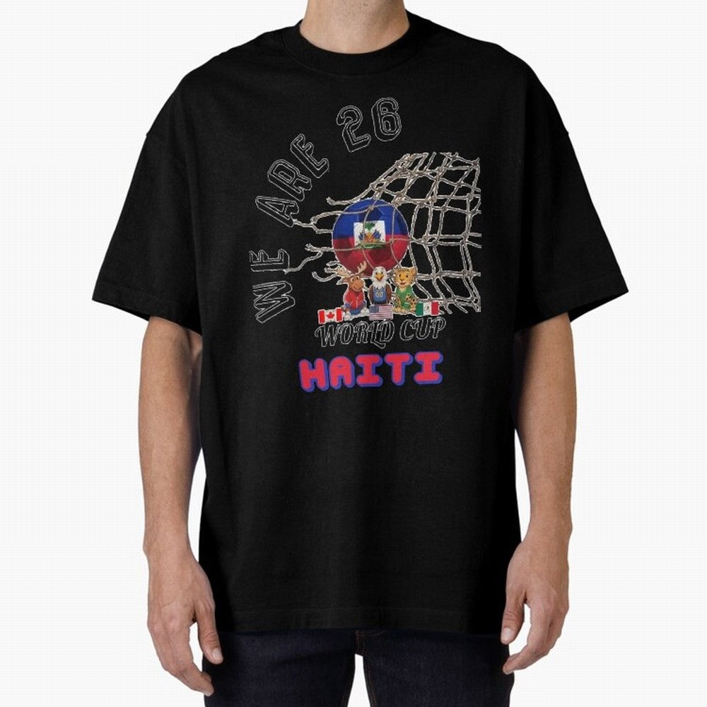 World cup 26 - Haiti Classic T-Shirt Celebrate the Road through FIFA World Cup 2026 Group Stage for Fans of Messi, CR7 and Mbappe and Brazil, Bringing Champion Mindset, Group Stage Buzz, Knockout Tension and Passionate Fan Culture; Ideal for