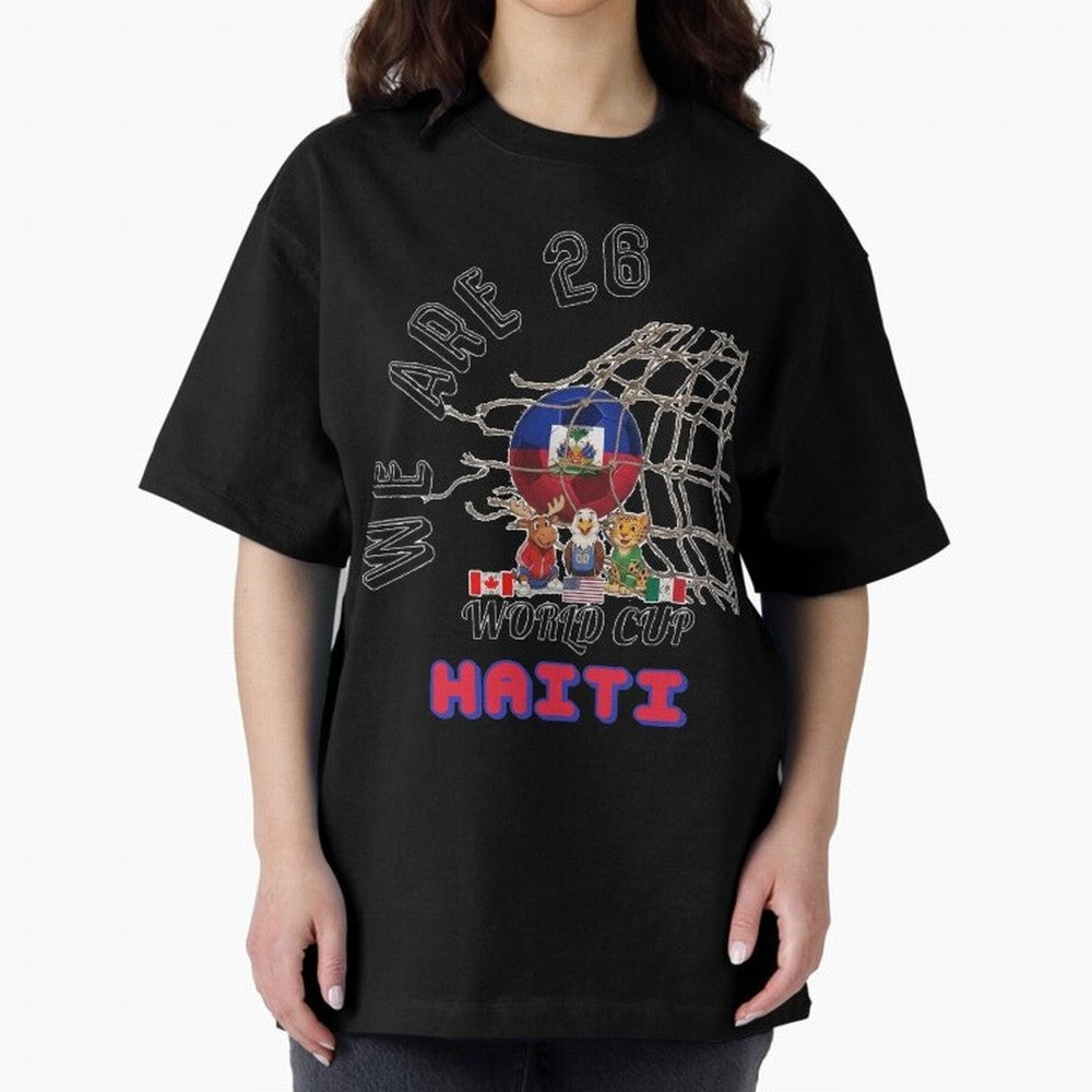 World cup 26 - Haiti Classic T-Shirt Celebrate the Road through FIFA World Cup 2026 Group Stage for Fans of Messi, CR7 and Mbappe and Brazil, Bringing Champion Mindset, Group Stage Buzz, Knockout Tension and Passionate Fan Culture; Ideal for