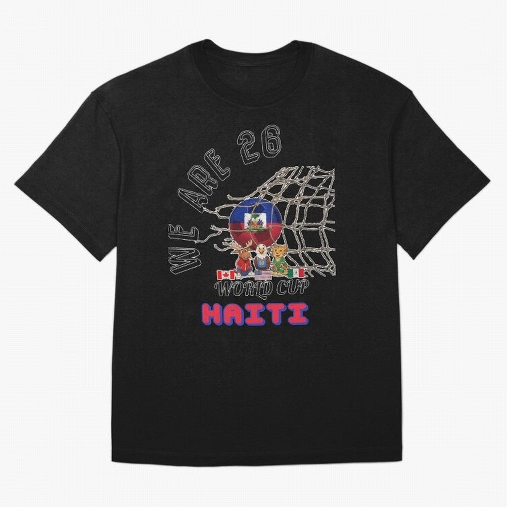 World cup 26 - Haiti Classic T-Shirt Celebrate the Road through FIFA World Cup 2026 Group Stage for Fans of Messi, CR7 and Mbappe and Brazil, Bringing Champion Mindset, Group Stage Buzz, Knockout Tension and Passionate Fan Culture; Ideal for