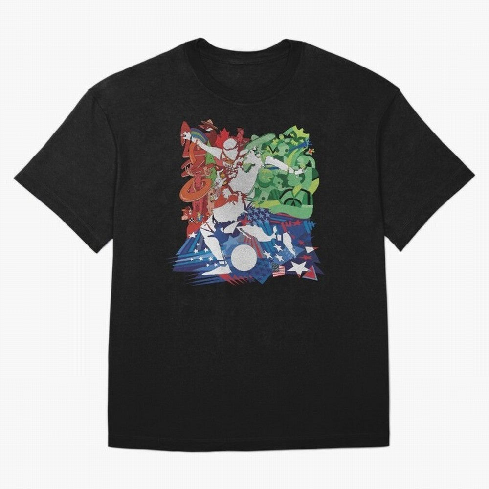 United Pitch: North America 2026 Classic T-Shirt Celebrate Soccer Greatness during Match Day Hype around FIFA World Cup 2026 Group Stage, Neymar, Haaland and Cristiano Ronaldo, Portugal, Spain and Germany, Match Day Excitement, Supporter Culture,