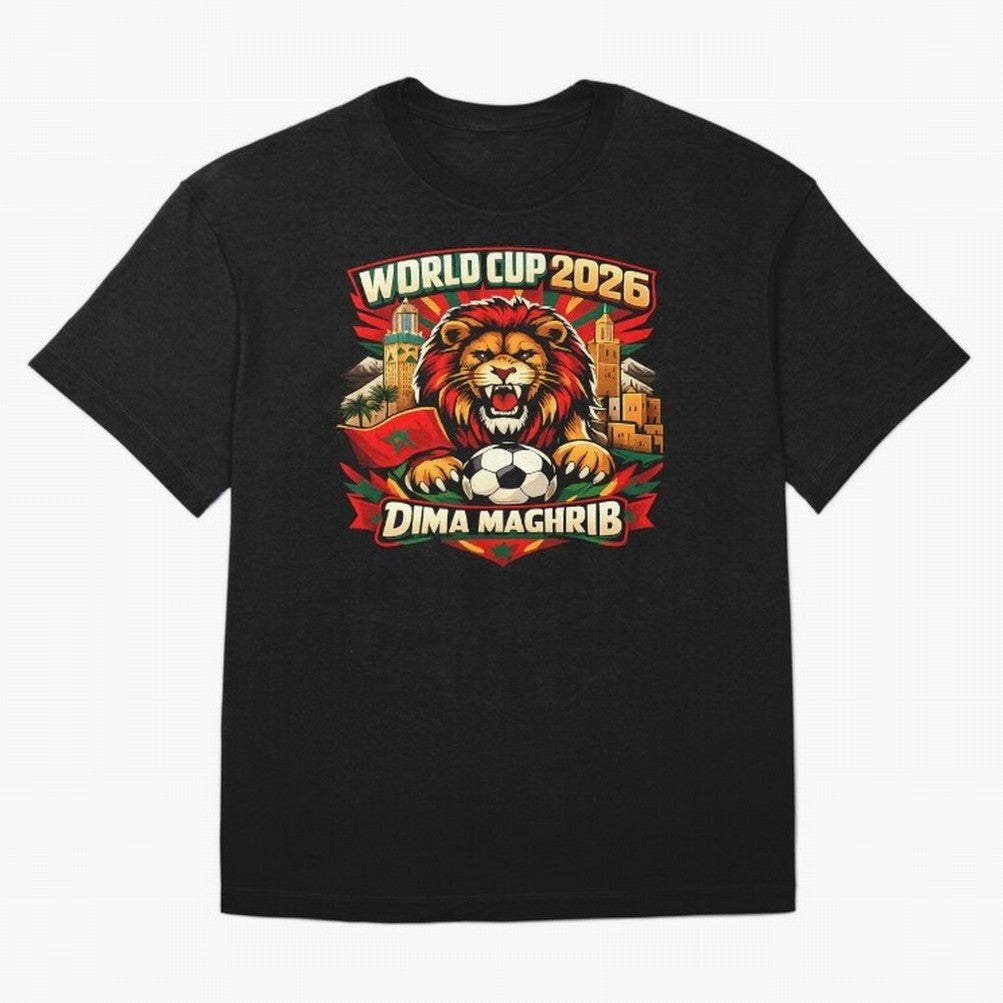 World Cup 2026, Dima Maghrib, June 13, 2026, We Are Morocco, Go Morocco, Morocco vs Brazil, Morocco World Cup 2026, World Morocco, Maghrib Classic T-Shirt Celebrate the Magic of FIFA World Cup 2026 Spirit, with England, France and Netherlands,