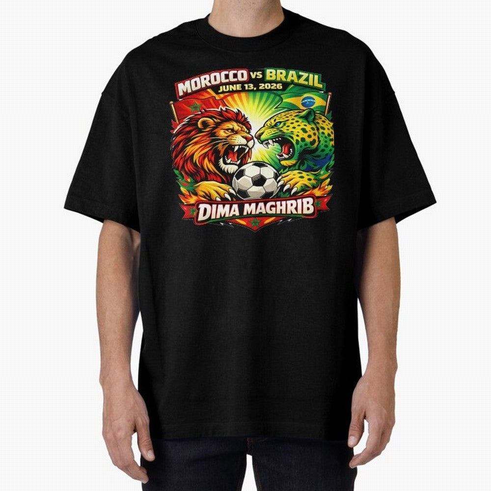 World Cup 2026, Dima Maghrib, June 13, 2026, We Are Morocco, Go Morocco, Morocco vs Brazil, Morocco World Cup 2026, World Morocco, Maghrib Classic T-Shirt Honor FIFA World Cup 2026 for Fans of Haaland and Portugal, Spain and Germany, Bringing