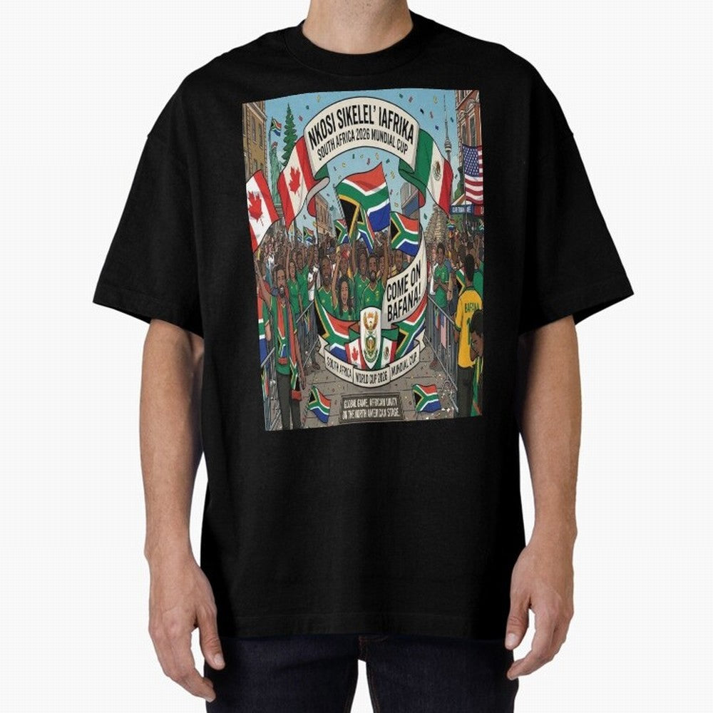Soiuth Africa Classic T-Shirt Discover FIFA World Cup 2026 USA Canada Mexico Spirit, Inspired by France and Portugal, Neymar, Haaland and Cristiano Ronaldo, Football Festival Excitement, Trophy Ambitions, Country Rivalries and Star Player Buzz;