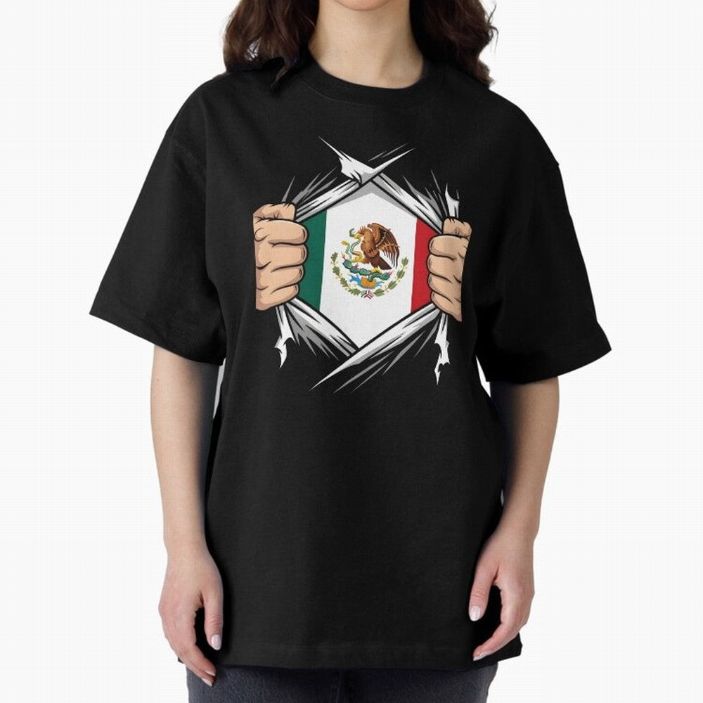 Mexico Flag Ripped Shirt Football Fan Classic T-Shirt Celebrate Rivalries and Pride in Match Day Hype around FIFA World Cup 2026, Haaland and Mbappe, France, Fan Favorite Moments, National Team Passion, Big Match Drama and Soccer History; Perfect