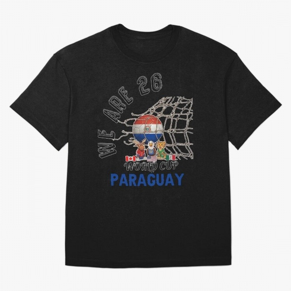 World cup 26 - Paraguay Classic T-Shirt Celebrate FIFA World Cup 2026 Spirit, Inspired by Argentina, France and Brazil, Neymar, Global Supporter Spirit, Legendary Goals, National Colors and Tournament Celebration; Ideal for Passionate Fans Who Love