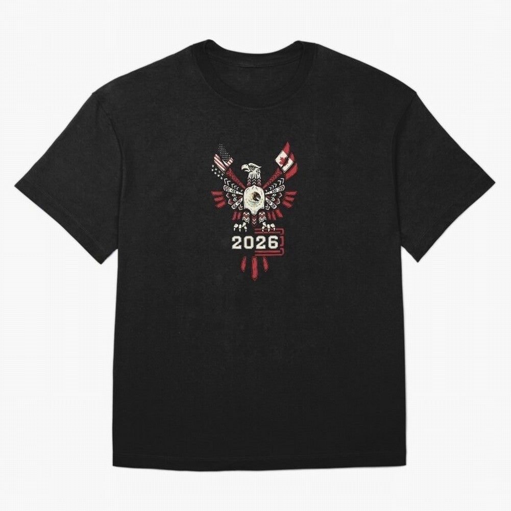 Rise of the North Eagle - Soccer Team Spirit 2026 T-Shirt_82784061 Classic T-Shirt Bring Global Tournament Vibes to FIFA World Cup 2026 Spirit, Highlighting England, Mbappe, Match Day Excitement, Supporter Culture, Golden Goals and Global Football