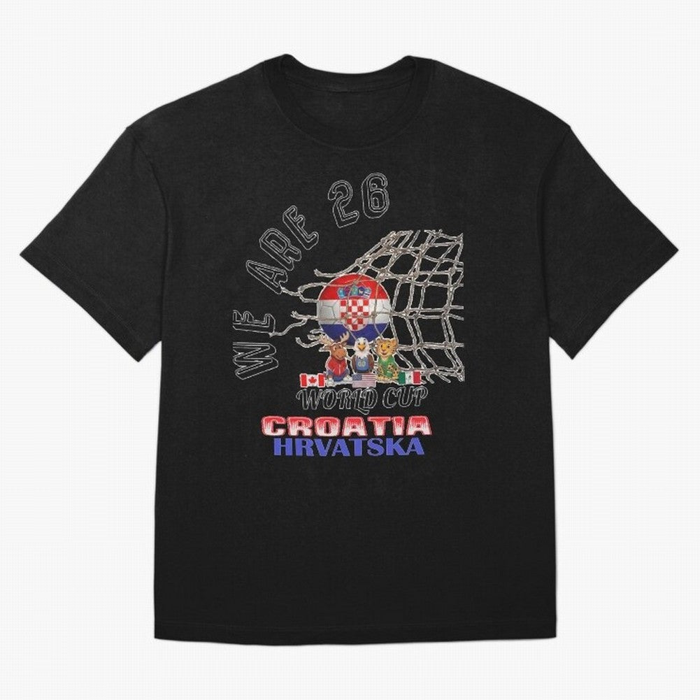 World cup 26 - Croatia Classic T-Shirt Represent FIFA World Cup 2026 Built around Messi, Neymar and Mbappe, Portugal, Spain and Germany Energy, Match Day Excitement, Supporter Culture, Golden Goals and Global Football Passion; Ideal for Football
