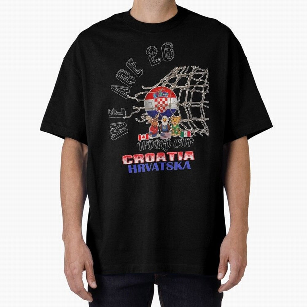World cup 26 - Croatia Classic T-Shirt Represent FIFA World Cup 2026 Built around Messi, Neymar and Mbappe, Portugal, Spain and Germany Energy, Match Day Excitement, Supporter Culture, Golden Goals and Global Football Passion; Ideal for Football