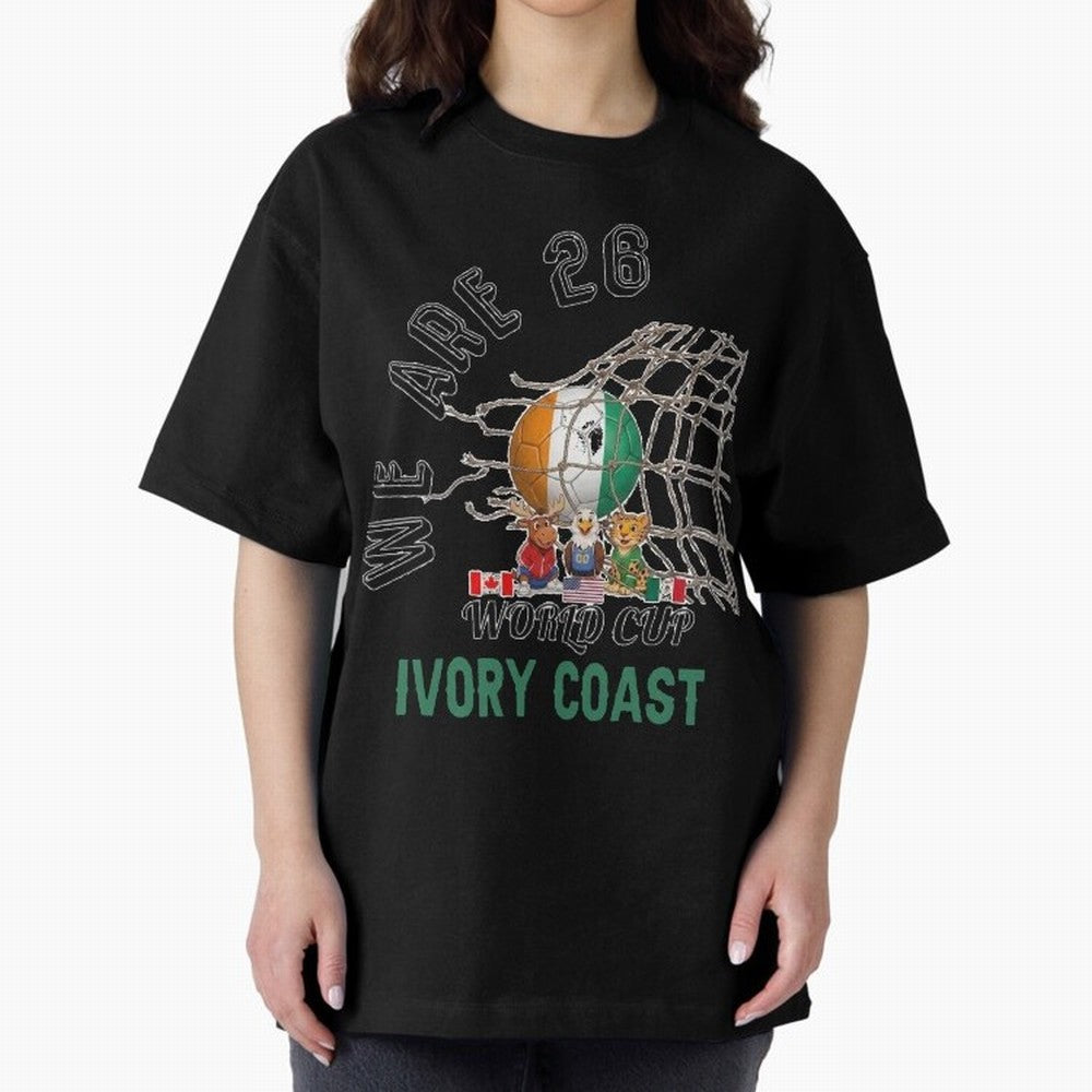 World cup 26 - Ivory Coast Classic T-Shirt Join Supporters Worldwide for FIFA World Cup 2026 Driven by CR7 and Messi, Argentina, France and Brazil Energy, Classic Soccer Heritage, Championship Pressure, Fan Loyalty and International Pride; Ideal