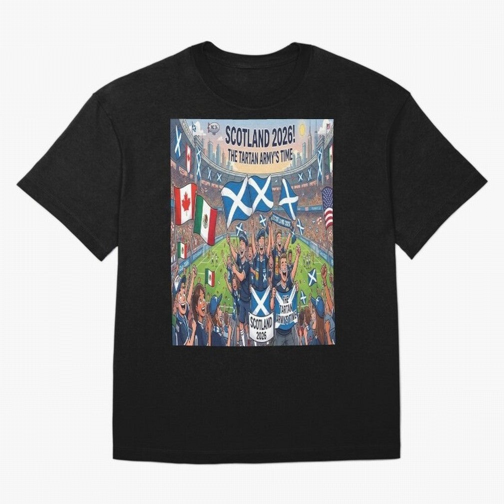 Scotland World Cup 2026 - Stadium Classic T-Shirt Bring Supporter Culture to Match Day Hype around FIFA World Cup 2026, Haaland and Mbappe, Argentina, Classic Soccer Heritage, Championship Pressure, Fan Loyalty and International Pride; Great for