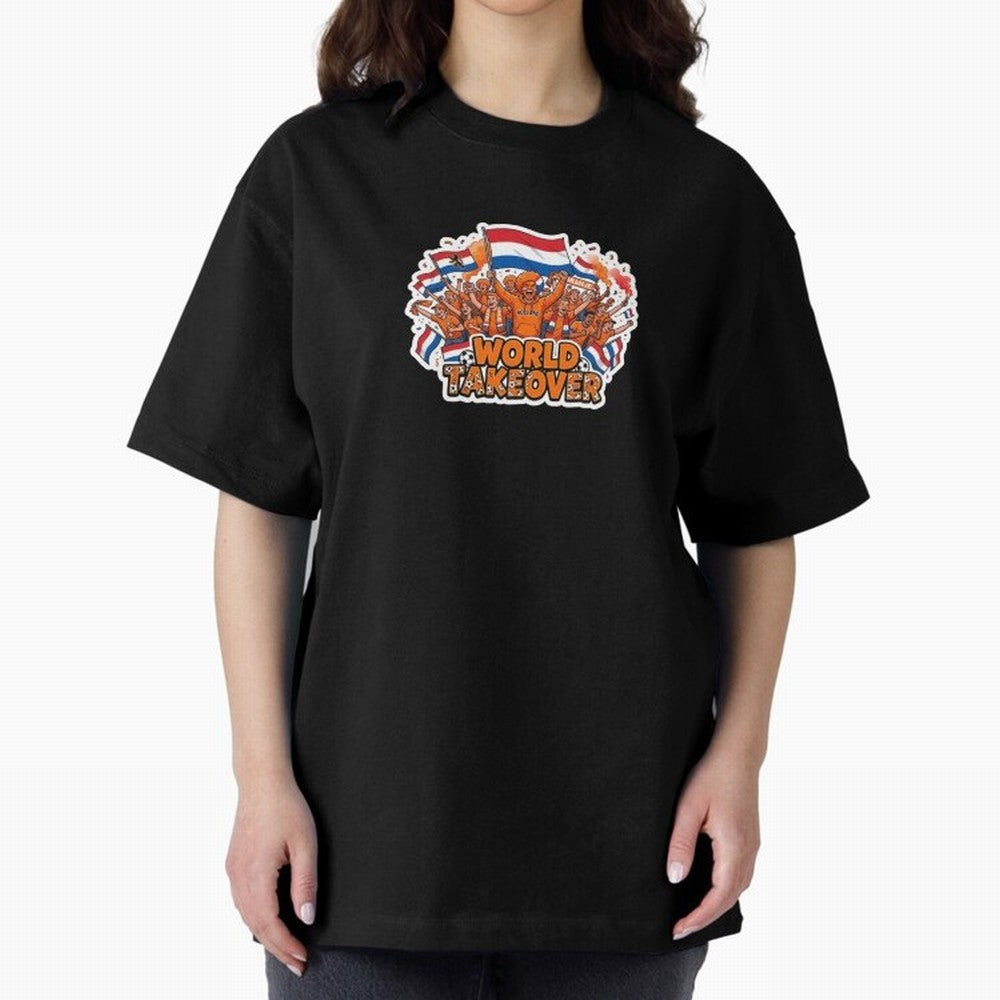 Netherlands Soccer Fans Orange Power Sticker 2026 Football Supporters Classic T-Shirt Fuel Your Fan Pride for FIFA World Cup 2026 Connected to CR7, Portugal Energy, Worldwide Fan Energy, Dramatic Goals, Stadium Lights and Championship Celebrations;