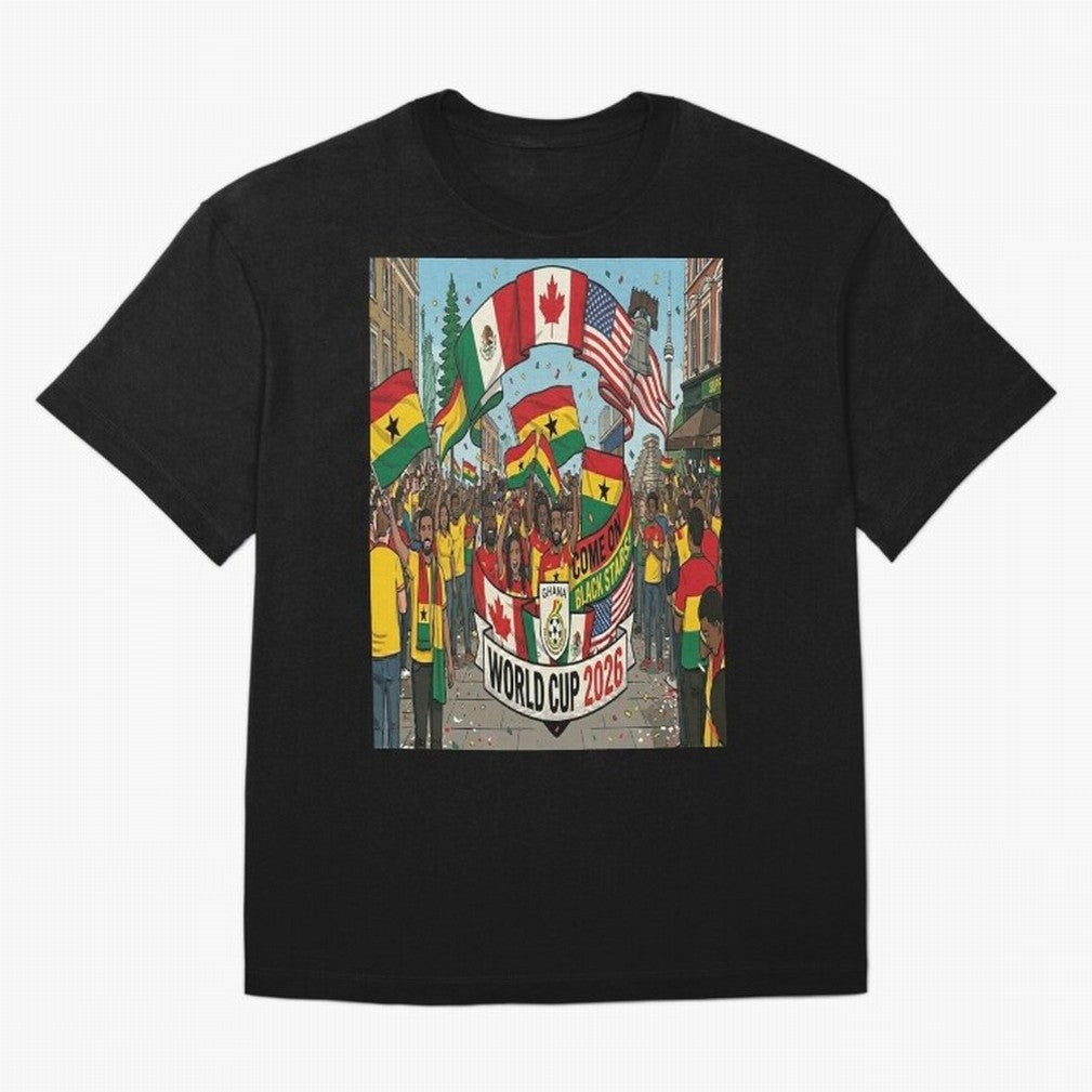 Ghana World Cup 2026 Classic T-Shirt Represent Football Lovers during FIFA World Cup 2026 Group Stage Made for Mbappe and Neymar, Germany Energy, Classic Soccer Heritage, Championship Pressure, Fan Loyalty and International Pride; Great for