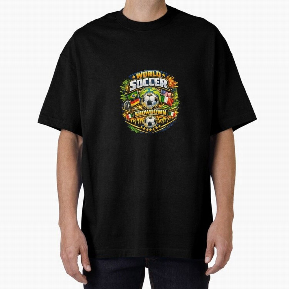 World Soccer Showdown Global Flags @ Fan Edition Classic T-Shirt Share FIFA World Cup 2026 Group Stage Spirit, Celebrating Netherlands, Cristiano Ronaldo, Football Passion, Legendary Performances, Festival Vibes and Supporter Community; Made for