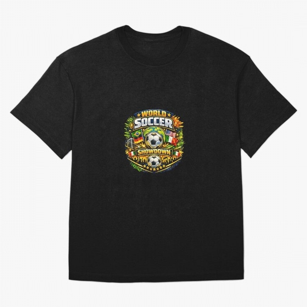 World Soccer Showdown Global Flags @ Fan Edition Classic T-Shirt Share FIFA World Cup 2026 Group Stage Spirit, Celebrating Netherlands, Cristiano Ronaldo, Football Passion, Legendary Performances, Festival Vibes and Supporter Community; Made for