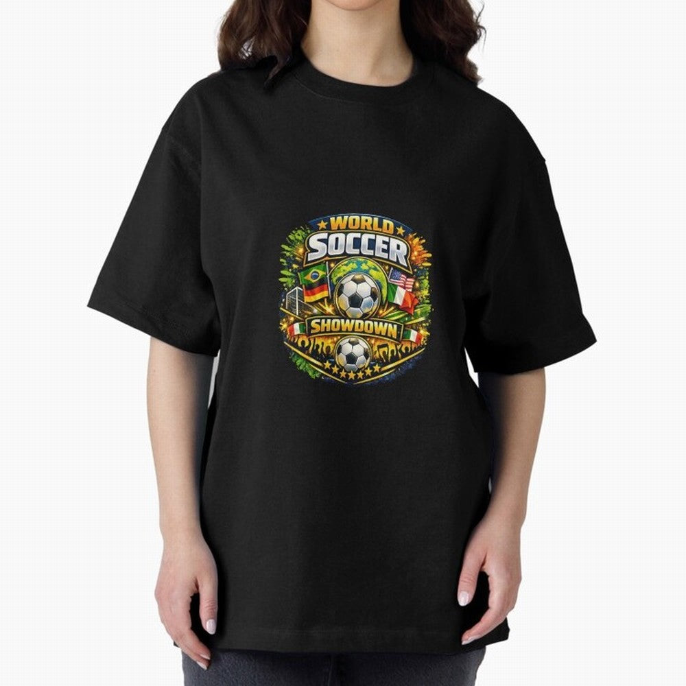 World Soccer Showdown Global Flags @ Fan Edition Classic T-Shirt Share FIFA World Cup 2026 Group Stage Spirit, Celebrating Netherlands, Cristiano Ronaldo, Football Passion, Legendary Performances, Festival Vibes and Supporter Community; Made for