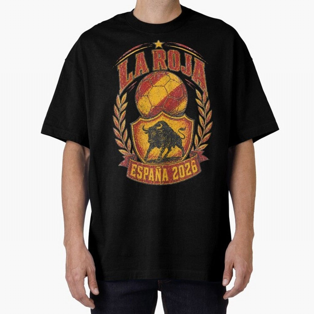 La Roja Espa?a 2026 World Cup Soccer T-Shirt Classic T-Shirt Upgrade FIFA World Cup 2026 USA Canada Mexico Spirit, Filled with France and Portugal, Haaland, Supporter Pride, Iconic Celebrations, Legendary Names and Global Match Day Energy; Perfect