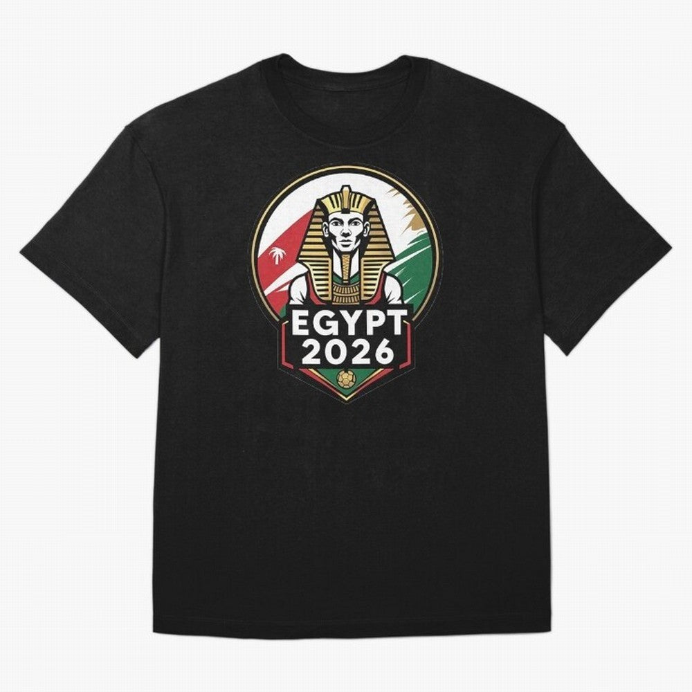 Egypt 2026 Sports Classic T-Shirt Bring Bold Fan Energy to Global Football Passion for FIFA World Cup 2026 Group Stage, Filled with Messi, France and Portugal, Championship Spirit, Famous Goals, Roaring Crowds and International Football Unity;