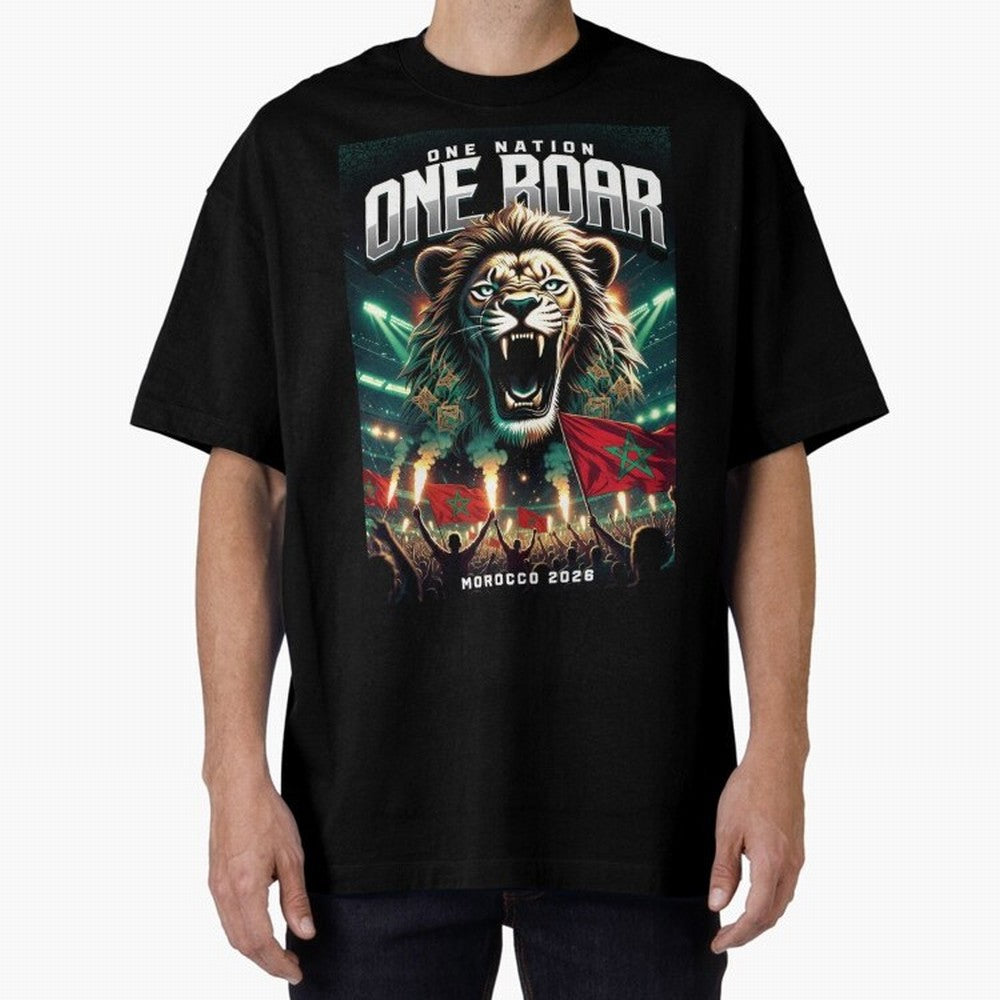 Morocco Football Team - One Nation, One Roar Classic T-Shirt Remember Match Day Hype around FIFA World Cup 2026 USA Canada Mexico, Neymar, Argentina, Game Day Rituals, Football Legends, Country Pride and the Road to the Final; Built for Supporters
