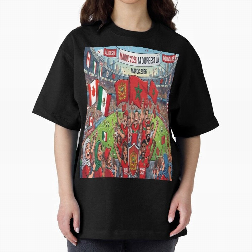 Morocco World Cup 2026 - Stadium Classic T-Shirt Honor Match Day Hype around FIFA World Cup 2026, Haaland and Mbappe, France, Sports Nostalgia, International Competition, Famous Players and Unforgettable Victories; Perfect for Fans, Collectors,