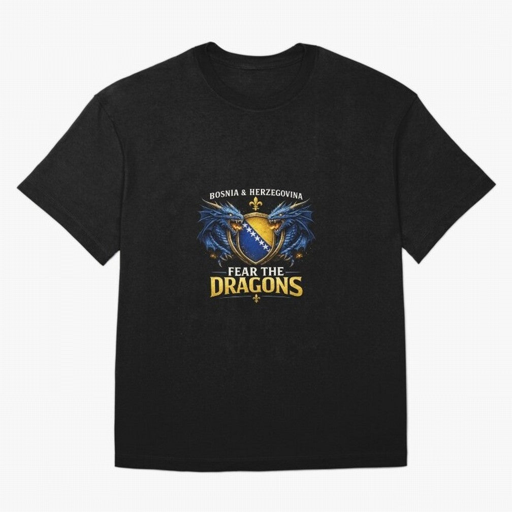Fear the Dragons ¨C Bosnia Zmajevi Football Shirt | Bosnia & Herzegovina Fans Design Classic T-Shirt Make Every Kick Count in the FIFA World Cup 2026 Group Stage Journey through Mbappe and Neymar Highlights, Portugal Pride, Football Festival