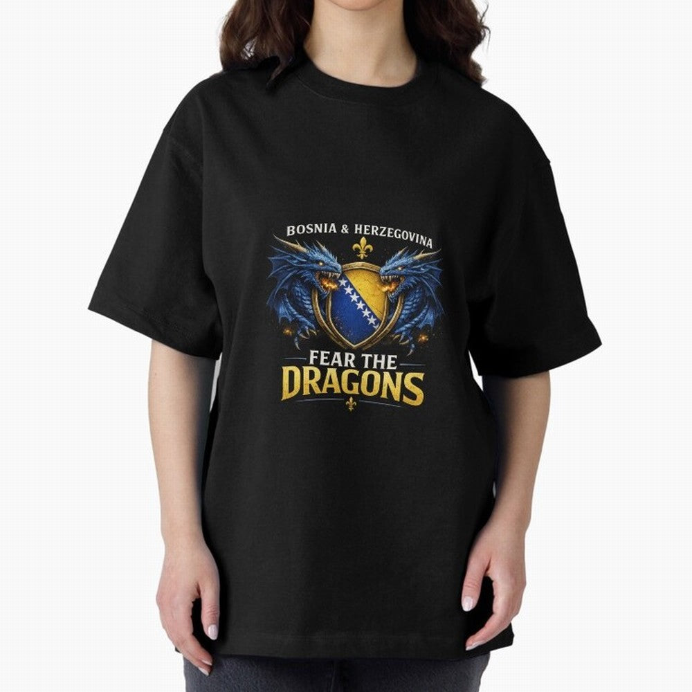 Fear the Dragons ¨C Bosnia Zmajevi Football Shirt | Bosnia & Herzegovina Fans Design Classic T-Shirt Make Every Kick Count in the FIFA World Cup 2026 Group Stage Journey through Mbappe and Neymar Highlights, Portugal Pride, Football Festival