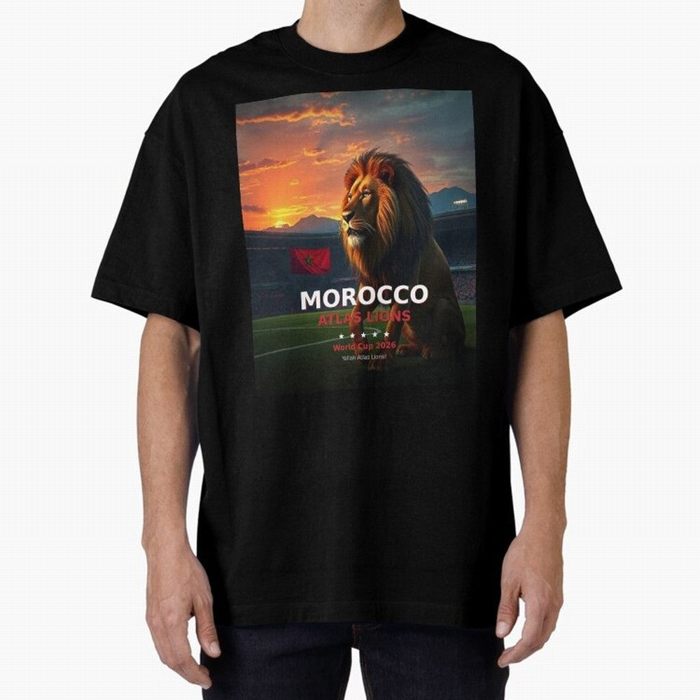 Morocco Atlas Lions - World Cup 2026 Soccer Fan Tee Classic T-Shirt Show Up for the Glory of Global Football Passion for FIFA World Cup 2026, Capturing Neymar, Spain and Netherlands, Match Day Excitement, Supporter Culture, Golden Goals and Global