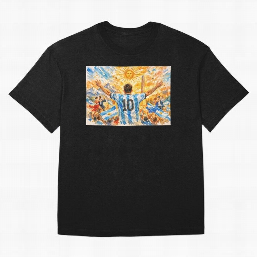 Spectacular Celebration in Argentina Soccer Vibes 2026 Classic T-Shirt Share Match Day Hype around FIFA World Cup 2026, Messi and Cristiano Ronaldo, Brazil, Goal Celebration Energy, Supporter Heritage, Football Icons and Worldwide Tournament Joy;