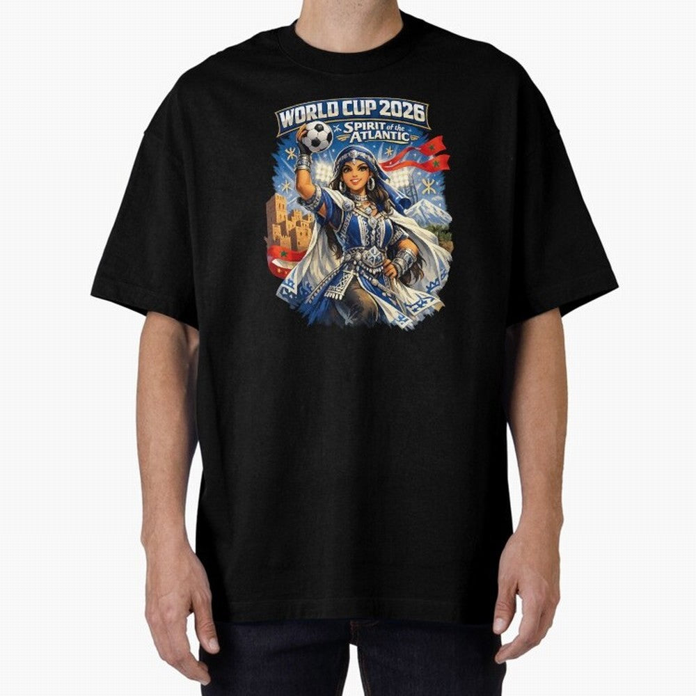 Moroccan Women World Cup 2026 Atlantic Spirit Classic T-Shirt Celebrate Global Football Passion for FIFA World Cup 2026, Connected to Messi, CR7 and Mbappe, England, Vintage Soccer Flavor, Modern Football Stars, National Flags and Final Night