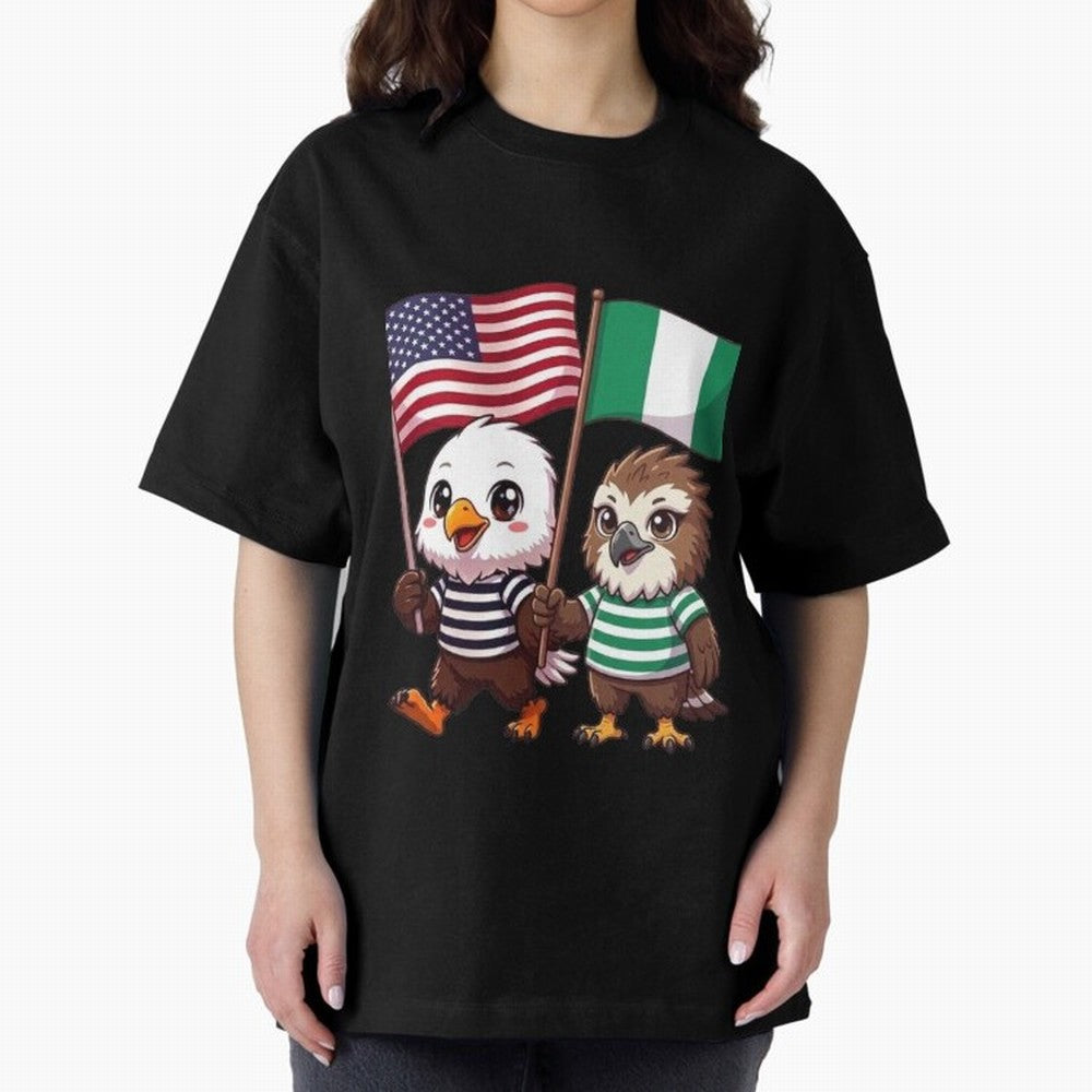 the American eagle and its friend the Nigerian eagle Classic T-Shirt Celebrate Classic Football Spirit in Match Day Hype around FIFA World Cup 2026 Group Stage, Messi, Neymar and Mbappe, France and Portugal, Sports Nostalgia, International