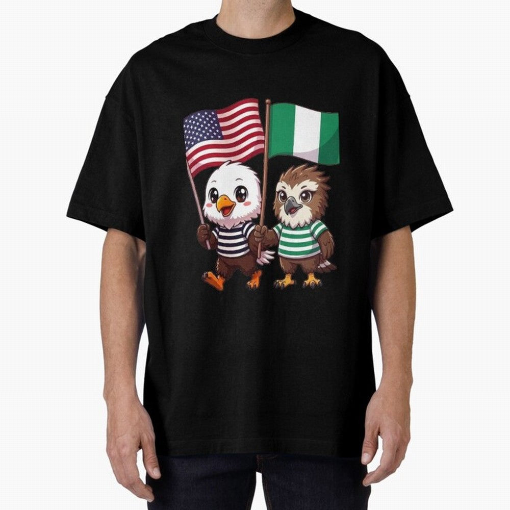 the American eagle and its friend the Nigerian eagle Classic T-Shirt Celebrate Classic Football Spirit in Match Day Hype around FIFA World Cup 2026 Group Stage, Messi, Neymar and Mbappe, France and Portugal, Sports Nostalgia, International