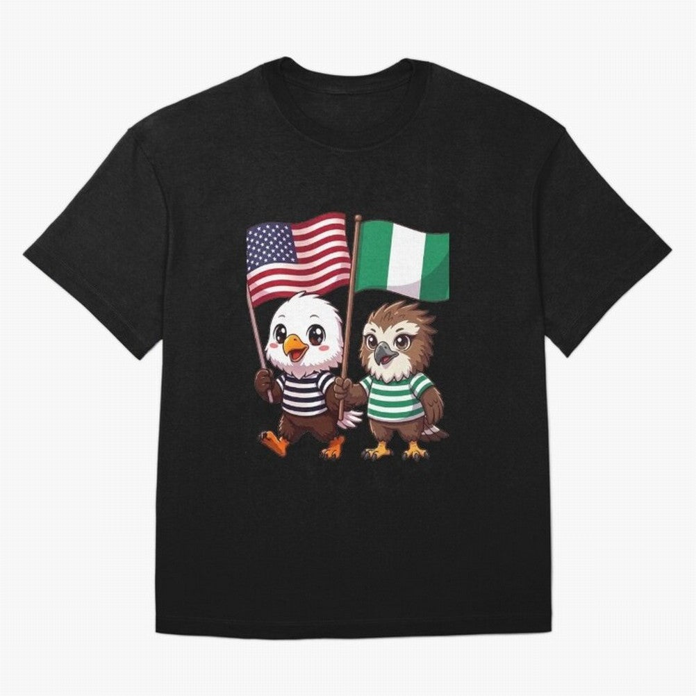 the American eagle and its friend the Nigerian eagle Classic T-Shirt Celebrate Classic Football Spirit in Match Day Hype around FIFA World Cup 2026 Group Stage, Messi, Neymar and Mbappe, France and Portugal, Sports Nostalgia, International