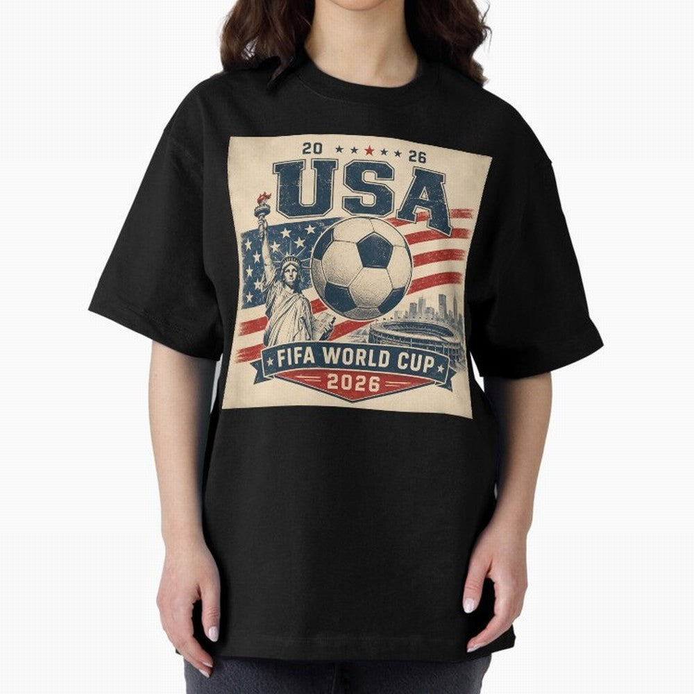 USA WORLD CUP 2026 Classic T-Shirt Keep the Match Day Mood of Global Football Passion for FIFA World Cup 2026 USA Canada Mexico, Driven by Cristiano Ronaldo, England, Global Supporter Spirit, Legendary Goals, National Colors and Tournament
