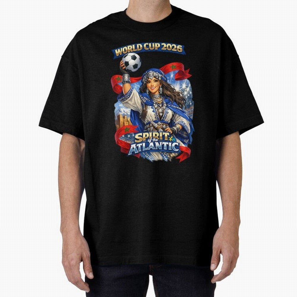 Moroccan World Cup 2026 Spirit Classic T-Shirt Bring Bold Fan Energy to the FIFA World Cup 2026 Journey through Messi, CR7 and Mbappe Highlights, France Pride, Football History, Final Match Energy, Crowd Noise and Once in a Lifetime Moments; Ideal