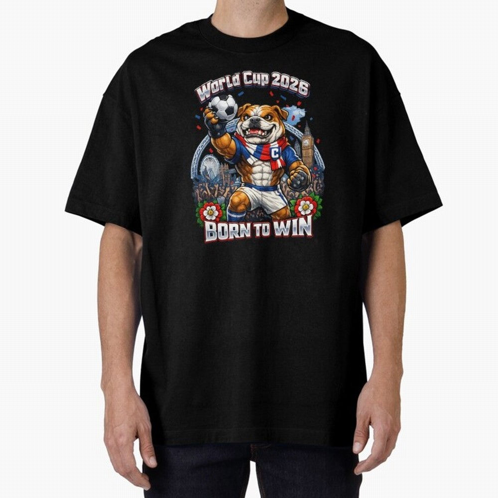 England Bulldog World Cup 2026 Fan Art Classic T-Shirt Live for the Drama of Match Day Hype around FIFA World Cup 2026, Neymar, Haaland and Cristiano Ronaldo, Spain and Netherlands, Classic Soccer Heritage, Championship Pressure, Fan Loyalty and