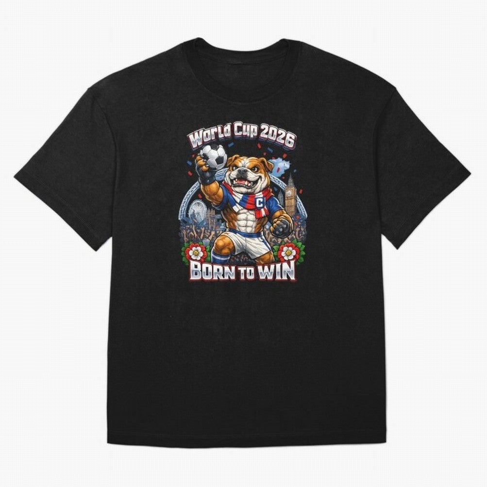 England Bulldog World Cup 2026 Fan Art Classic T-Shirt Live for the Drama of Match Day Hype around FIFA World Cup 2026, Neymar, Haaland and Cristiano Ronaldo, Spain and Netherlands, Classic Soccer Heritage, Championship Pressure, Fan Loyalty and
