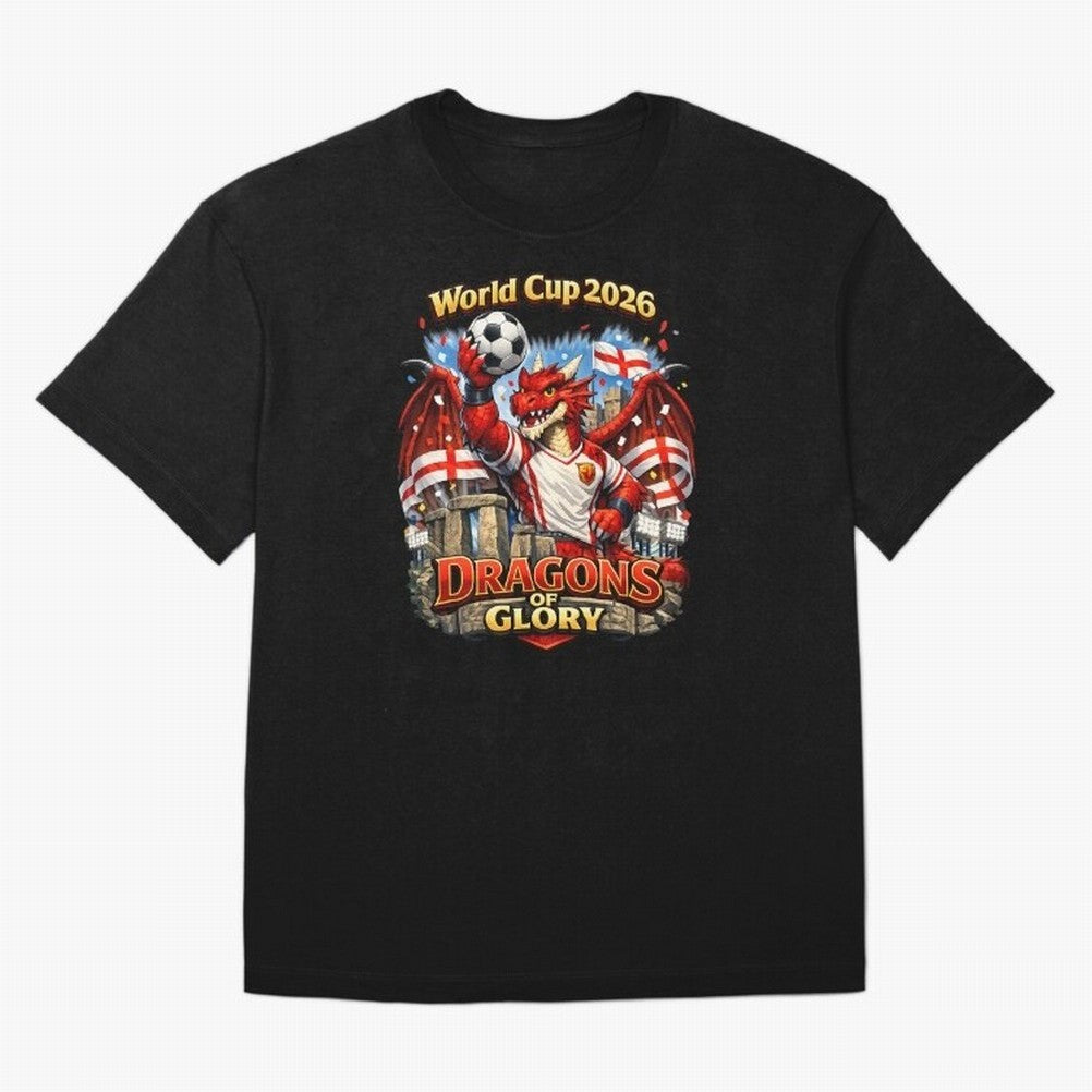 World Cup 2026 Dragons of Glory Classic T-Shirt Build the FIFA World Cup 2026 Journey through Messi, Neymar and Mbappe Highlights, England and Germany Pride, Match Day Excitement, Supporter Culture, Golden Goals and Global Football Passion; Great