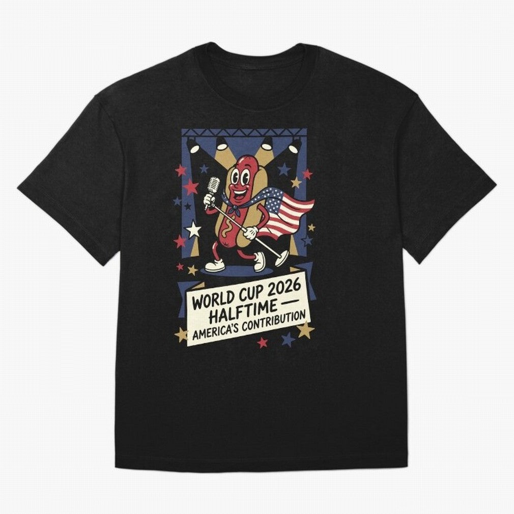 World Cup 2026 Halftime ¡ª America's Contribution V1 Classic T-Shirt Bring Stadium Energy to FIFA World Cup 2026 Group Stage Spirit, with France, Neymar, Classic Soccer Heritage, Championship Pressure, Fan Loyalty and International Pride; Created