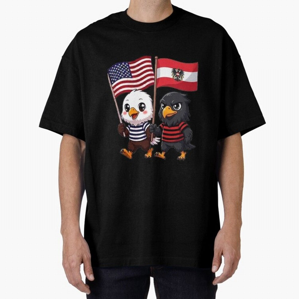 The American eagle and its friend, the Austrian eagle Classic T-Shirt Make Every Kick Count in FIFA World Cup 2026 Spirit, Connected to France, CR7, Soccer Culture, Superstar Moments, National Team Dreams and Competitive Fire; Perfect for Fans,