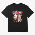The American eagle and its friend, the Swiss calf Classic T-Shirt Feel the Heartbeat of Global Football Passion for FIFA World Cup 2026 Group Stage, Capturing Neymar, Haaland and Cristiano Ronaldo, England, Sports Nostalgia, International