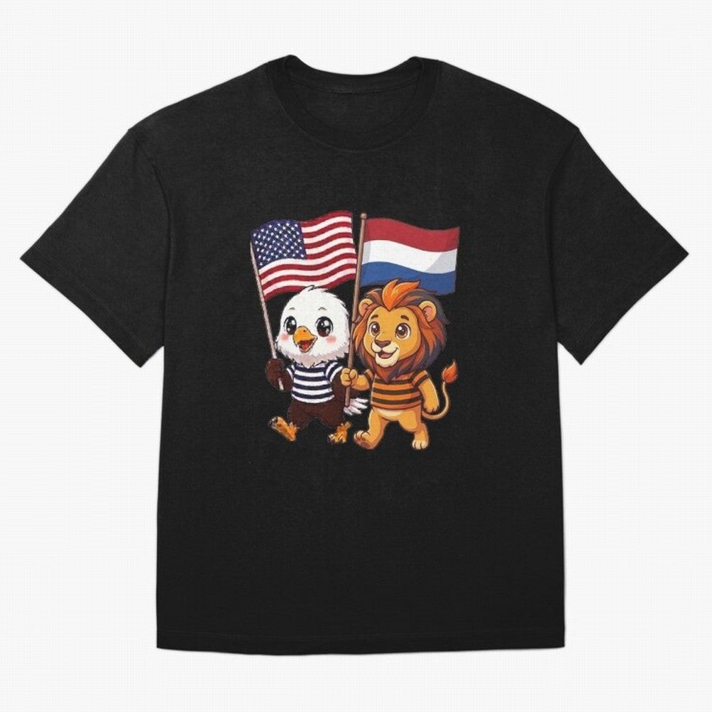 The American eagle and its friend the Dutch lion Classic T-Shirt Mark FIFA World Cup 2026 Spirit, Centered on Brazil, Portugal and Argentina, Cristiano Ronaldo, Haaland and CR7, Sports Nostalgia, International Competition, Famous Players and
