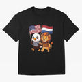 The American eagle and its friend the Dutch lion Classic T-Shirt Mark FIFA World Cup 2026 Spirit, Centered on Brazil, Portugal and Argentina, Cristiano Ronaldo, Haaland and CR7, Sports Nostalgia, International Competition, Famous Players and