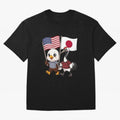 The American eagle and its friend, the Japanese crane Classic T-Shirt Step into Match Day Hype around FIFA World Cup 2026 USA Canada Mexico, Mbappe and Neymar, Spain and Netherlands, Match Day Excitement, Supporter Culture, Golden Goals and Global