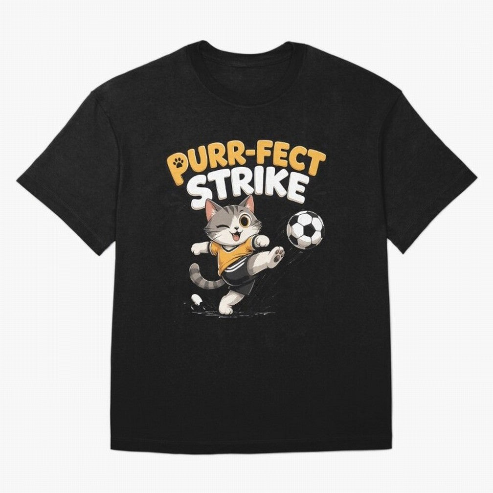 Copy of Purr-fect Strike Classic T-Shirt Showcase Match Day Hype around FIFA World Cup 2026 USA Canada Mexico, CR7 and Messi, England, France and Netherlands, Stadium Chants, National Pride, Trophy Dreams and Unforgettable Football Memories;