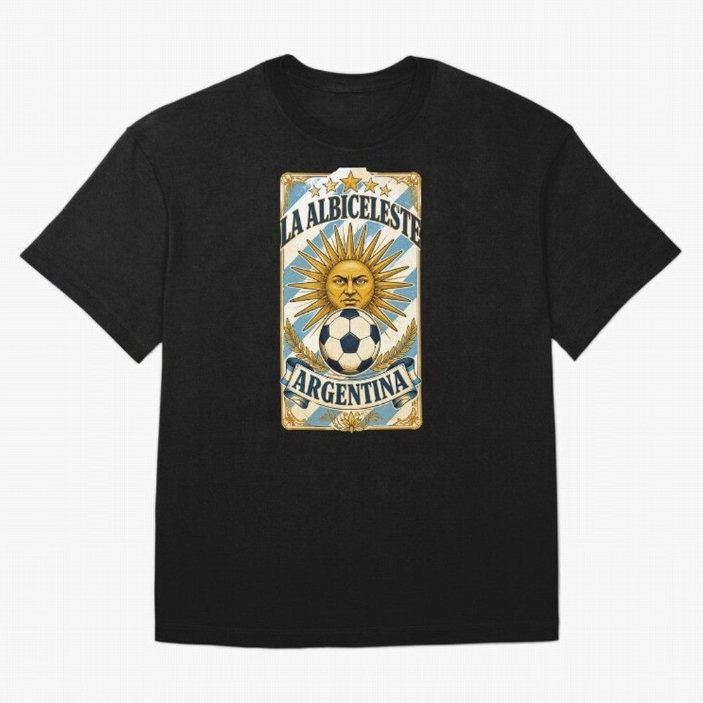 Argentina Soccer Sun - La Albiceleste Vintage Champions Football Fan T-Shirt Classic T-Shirt Show Your Tournament Heart for Match Day Hype around FIFA World Cup 2026, Messi, Germany, Fan Favorite Moments, National Team Passion, Big Match Drama and