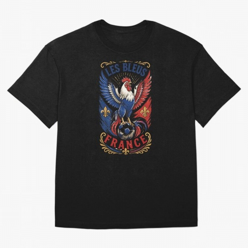 France Soccer Rooster - Les Bleus Vintage Patriotic Football Fan T-Shirt Classic T-Shirt Support Iconic Players in the FIFA World Cup 2026 Group Stage Journey through Neymar, Haaland and Cristiano Ronaldo Highlights, Netherlands Pride, Global