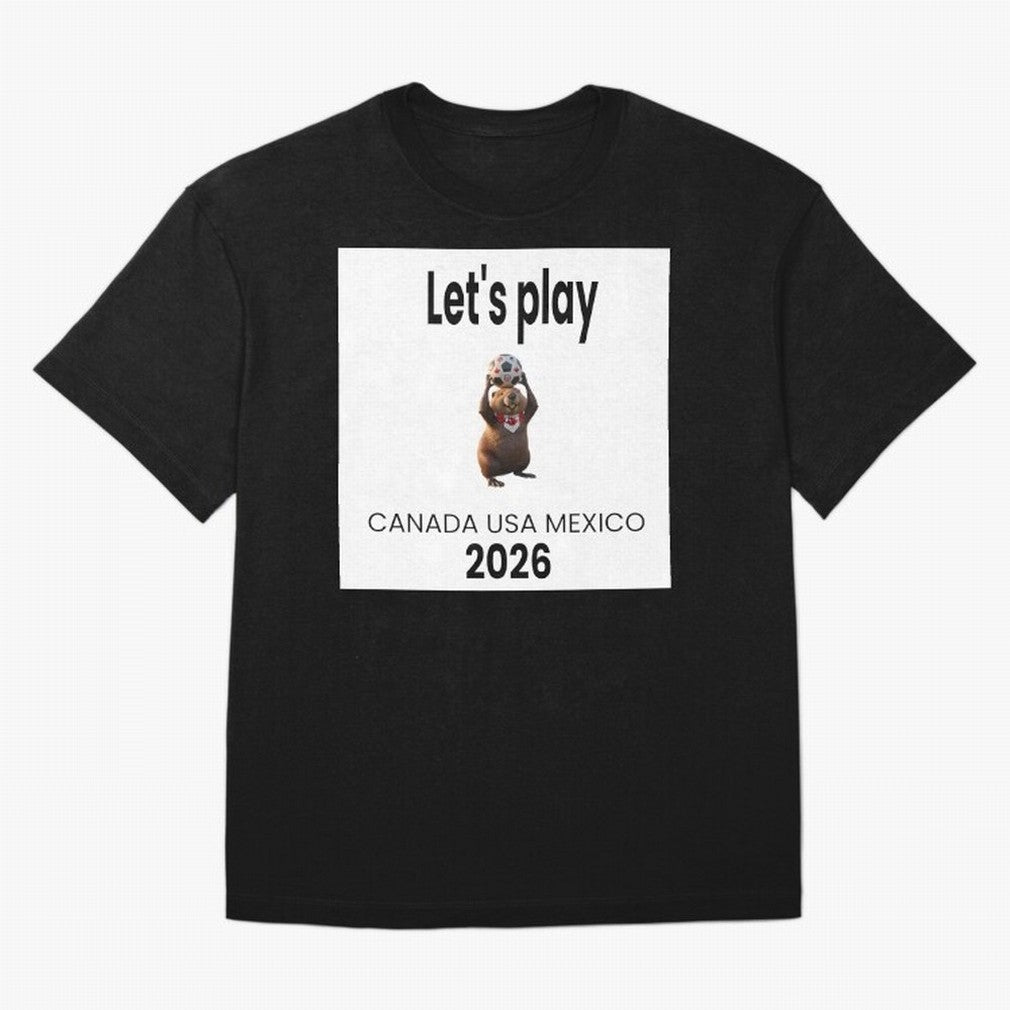Canadian beaver invites you to World Cup 2026 in USA, Canada and Mexico Classic T-Shirt Fuel Global Football Passion for FIFA World Cup 2026 Group Stage, Centered on Neymar, Haaland and Cristiano Ronaldo, Brazil, Championship Spirit, Famous Goals,